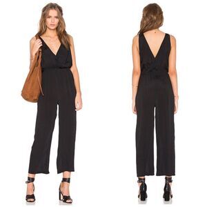 Privacy Please XS Black Jumpsuit Gansel Sleeveless‎ V Neck NWT